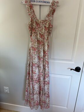 Lucy Paris | Dresses | Lucy Paris Arwen Floral Dropped Waist Maxi Dress |  Poshmark